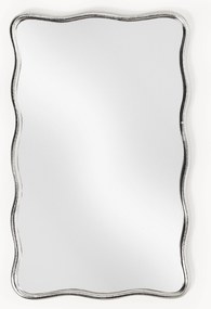 Specchio da parete con cornice ondulata in metallo Reggie