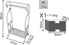 RHODE - portasciugamani in metallo