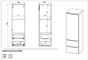 Set da bagno antracite Crandon - Germania