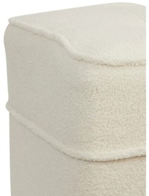 Pouf beige 40x40 cm Kiki - Light &amp; Living