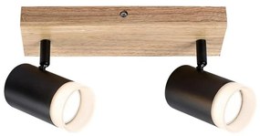 Rabalux 73122 - Plafoniera TORAS 2xGU10/5W/230V rovere