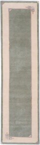Nepal Tappeto orientale 300 x 80 Verde (Nepal) Annodato A Mano