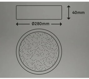Briloner 3701-015 - Plafoniera LED dimmerabile RUNA LED/18W/230V + +TC