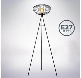 BK Licht 1470 - Lampada da terra RETRO 1xE27/40W/230V