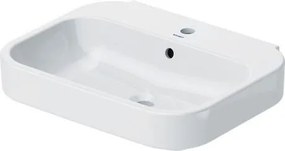 Lavabo 60x47 Monoforo per colonna con Troppopieno Bianco Happy D2 2316600000 Duravit