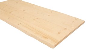 Tavola massello in legno di abete, 1° scelta L 90 x 160 cm x Sp 40 mm