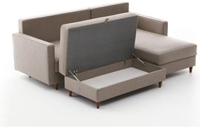 Divano angolare beige (angolo destro) Eva - Balcab Home
