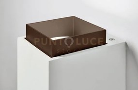 Syme applique a parete 2 luci attacco gx53 quadrata bronzo in gesso...