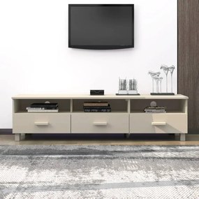 Mobile Tv Hamar Ambra 158x40x40 Cm İn Legno Massello Di Pino /