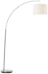 Brilliant - Lampada da terra CLARIE 1xE27/60W/230V cromo opaco/bianco