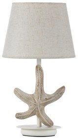 Lampada da tavolo shabby Stellina marrone, in ferro