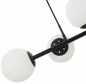 Lampadario a sospensione con cavo MADDIE 5xE14/5W/230V, nero