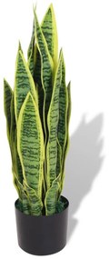 Sansevieria Pianta Artificiale Con Vaso 65 Cm Verde /