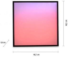 JUST LIGHT. 14110-18-LED RGBW Lampada dimmerabile MARIO BLACK LED/19,5W/230V+RC