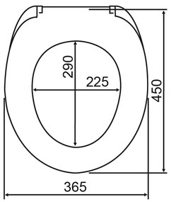 Sedile per wc con chiusura automatica 36,5 x 45 cm Boat - Wenko