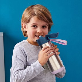 Bottiglia termica Sport 500 ml – indaco/rosa