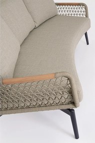 Divano da giardino marrone chiaro in acacia massiccia Eulero – Bizzotto