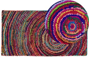 Tappeto in tessuto multicolore 80 x 150 cm MALATYA Beliani