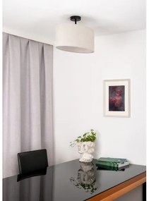 Duolla - Lampadario a plafone OVAL 1xE27/15W/230V grigio