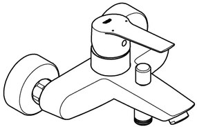 GROHE 24206002 - Miscelatore per vasca START DN 15, cromo lucido