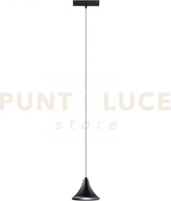 Sospensione davinci cymbal nero led 48v 8w 780lm 3000k 11x16,1x15cm