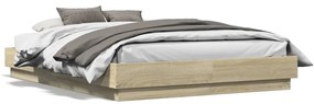 Giroletto Con Luci Led Rovere Sonoma 140x190 Cm /
