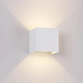 Applique LED moderno da esterno DAVOS bianco IP54, luce bianco caldo 91.6 lumen, MANTRA