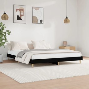 Giroletto Nero 120x200 Cm İn Legno Multistrato /