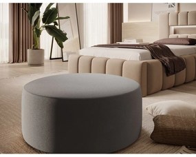 Letto singolo imbottito marrone chiaro con contenitore con rete inclusa 90x200 cm Lamica – ELTAP