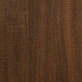 Tavolino da salotto rovere marrone 60x60x40cm legno multistrato