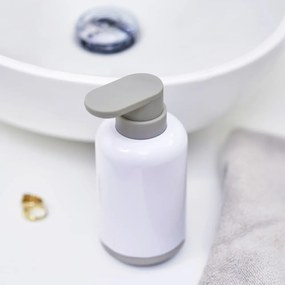 Dispenser di sapone in plastica bianca 300 ml Duo - Joseph Joseph