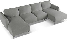 Divano angolare grigio chiaro Malie – Makamii