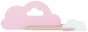 Applique LED per bambini con mensola CLOUD LED/5W/230V rosa/bianco