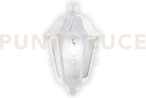 Dafne applique a parete bianco 1 luce attacco e27 h.35cm vetro anti...