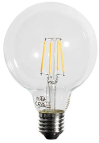Set di 5 Lampadina LED dimmerabile a 3 livelli E27 G95 4W 450lm 3000K