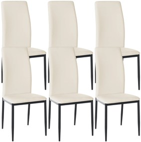 Sedie Da Pranzo Savino: Set Elegante E Confortevole Per La Tua Casa / Creme / Kunstleder
