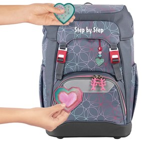 Zaino scuola Step by Step GRADE Glitter Heart Hazle