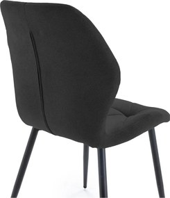 Sedie da pranzo nere in set di 4 Luna - Marckeric