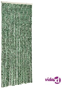 vidaXL Zanzariera Verde e Bianco 90x220 cm Ciniglia