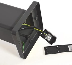 Lampada da esterno SANTA 1xE27/60W/230V IP54 79,5 cm nero