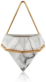 SET 2x Fioriera da parete SEMELA 23x20 cm oro