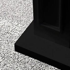 Camino a bioetanolo biocamino da terra JEFFERSON Nero L 89,5 x H90,5 x P28