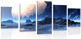 Quadri 5 pezzi – Paesaggio fantastico