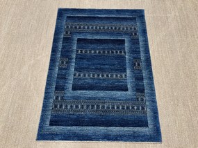 Loribaft Tappeto persiano 140x100 Blu (Iran) Annodato A Mano