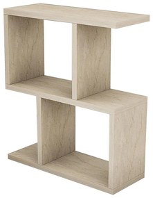 Tavolino d'appoggio CROS, finitura marmo beige