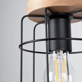 Sollux SL.1263 - Lampadario a sospensione con filo GOTTO 1xE27/15W/230V nero