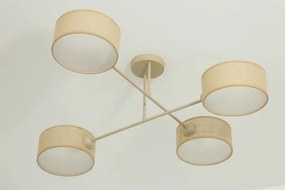 Brilagi - Plafoniera VIRGO 4xE14/40W/230V beige/oro