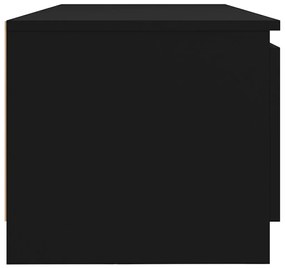 Mobile Porta TV con Luci LED Nero 140x40x35,5 cm