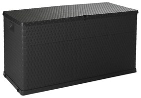 Cassetta portaoggetti da giardino grigio scuro Rattan - Toomax