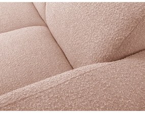 Divano angolare rosa in tessuto bouclé (angolo destro) Molino - Micadoni Home